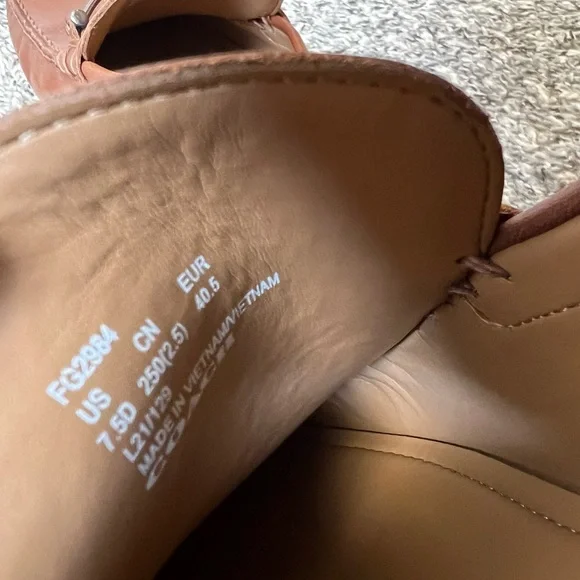 Coach Men’s Brown Dark Saddle Mott Driver Leather Loafers Shoes Size 7.5 - Picture 5 of 16